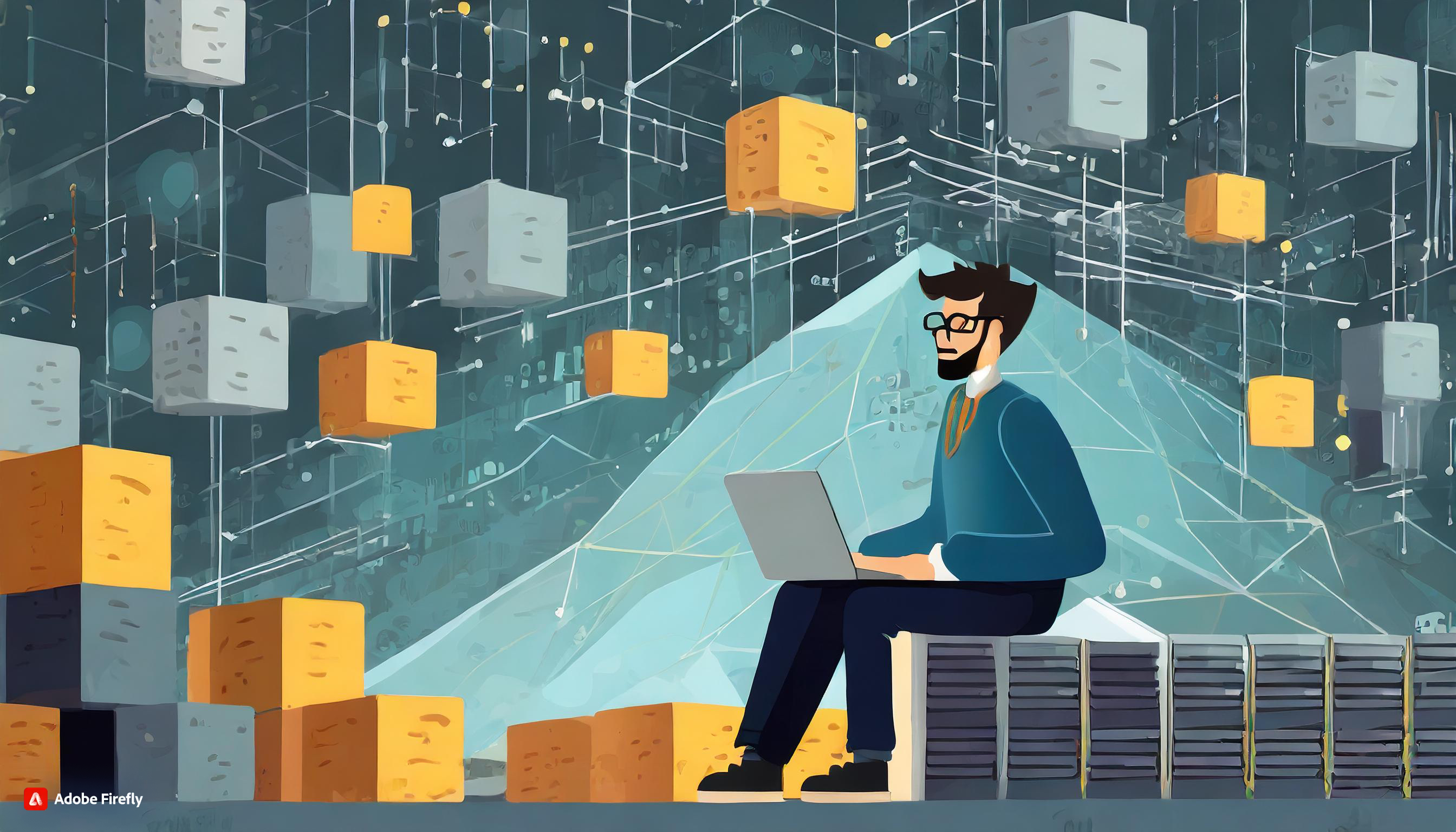 Programador construindo o site